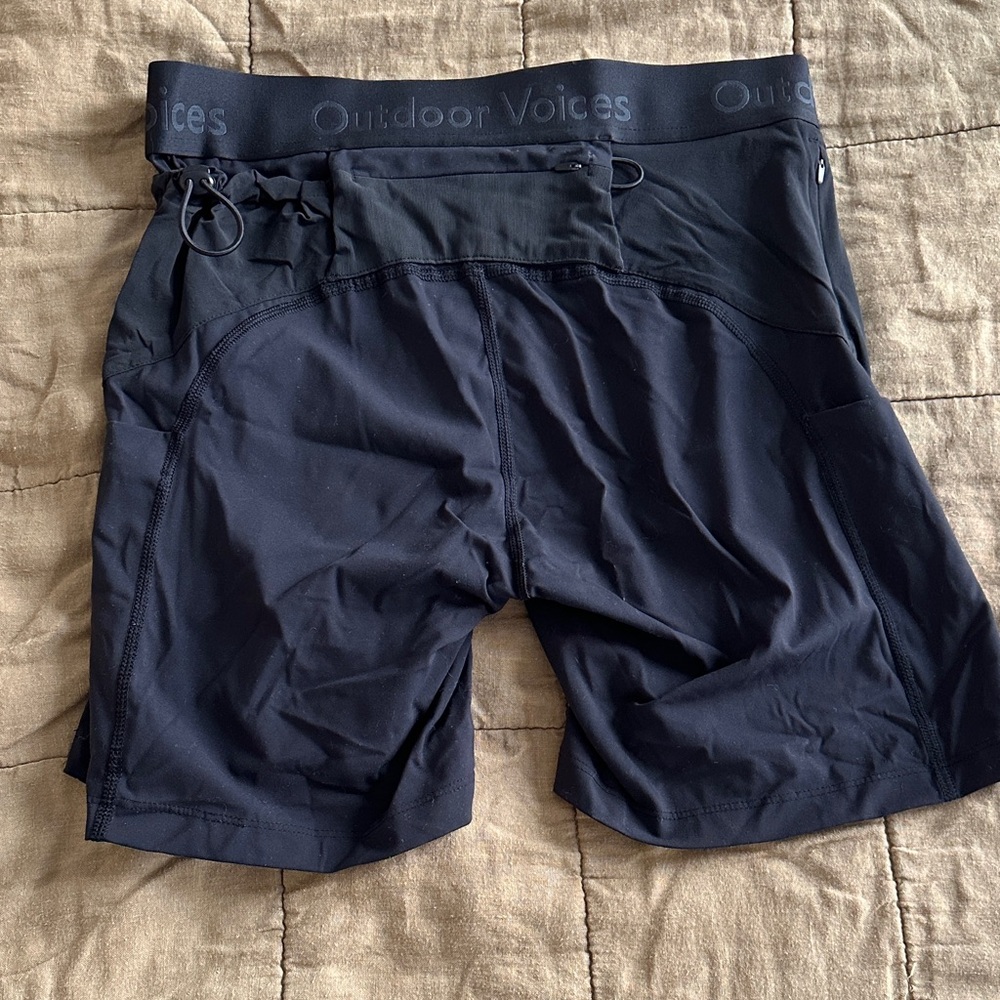 Outdoor Voices Women's Black Bike Shorts - Picture 3 of 3